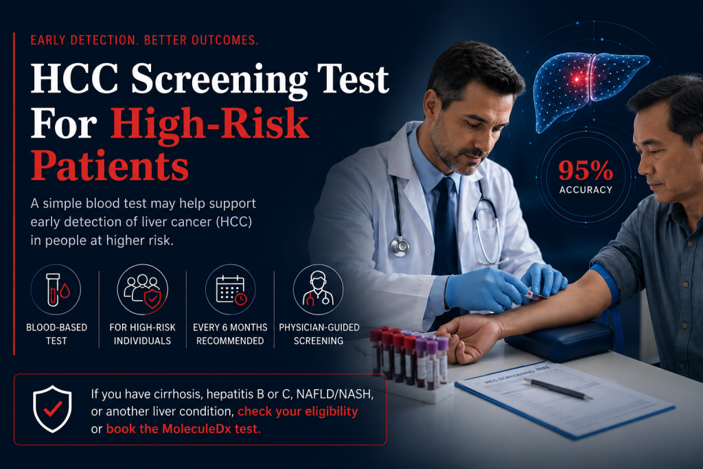 HCC screening test for high risk patients